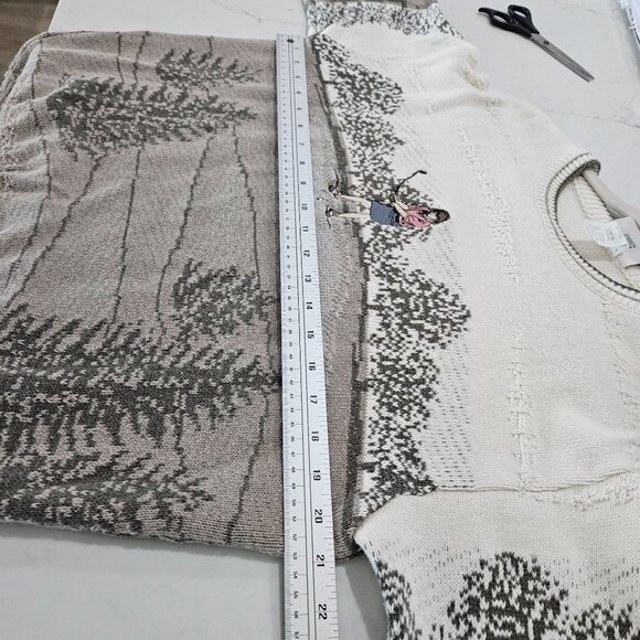 Northern Reflections Womens Vintage Sweater Medium Golf Scene Embroidery Knit - Picture 9 of 10